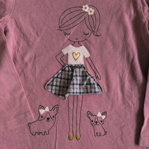 first impressions graphic top & plaid leggings matching outfit set 12 months - Picture 3 of 10